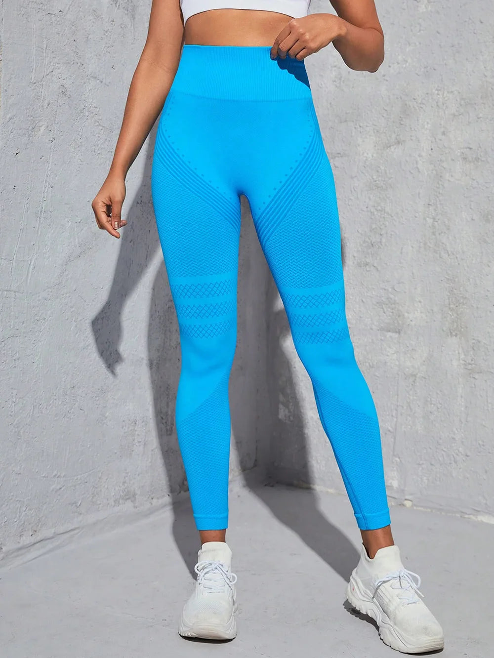 High Waist Gym Tights Yoga Pants for Women with Tummy Control Spandex/Nylon Material XXL Size Peach Hip Fitness Wear