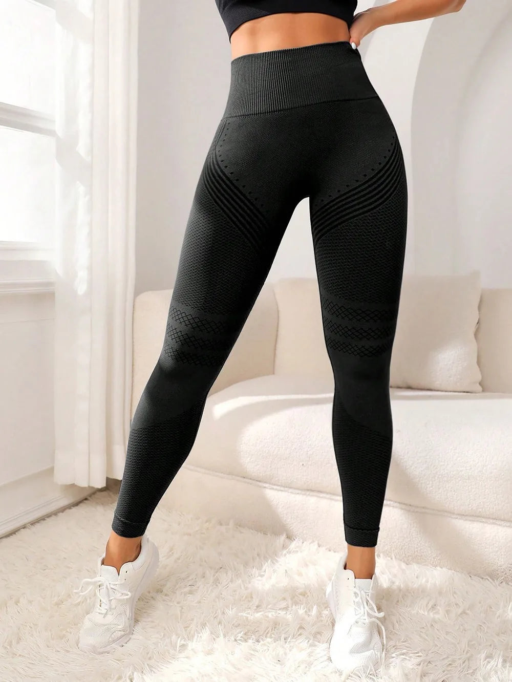 High Waist Gym Tights Yoga Pants for Women with Tummy Control Spandex/Nylon Material XXL Size Peach Hip Fitness Wear