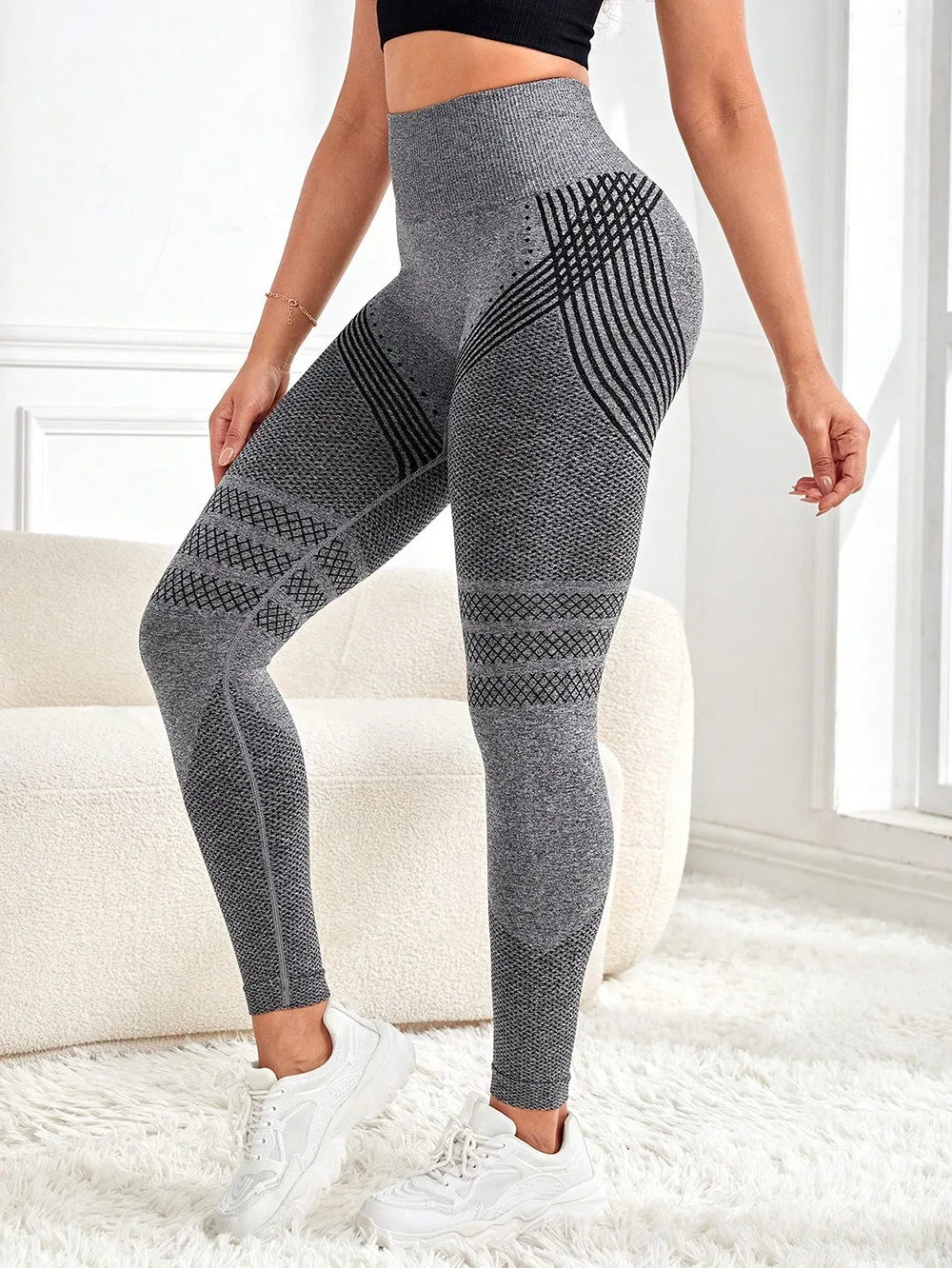 High Waist Gym Tights Yoga Pants for Women with Tummy Control Spandex/Nylon Material XXL Size Peach Hip Fitness Wear